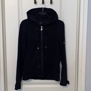 BCBG crystal Back Detail Hoodie